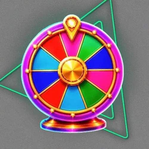 Colourful prize wheel