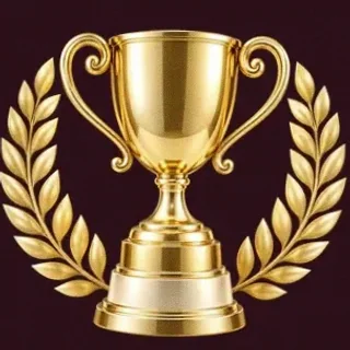 Gold trophy cup — Spinobon